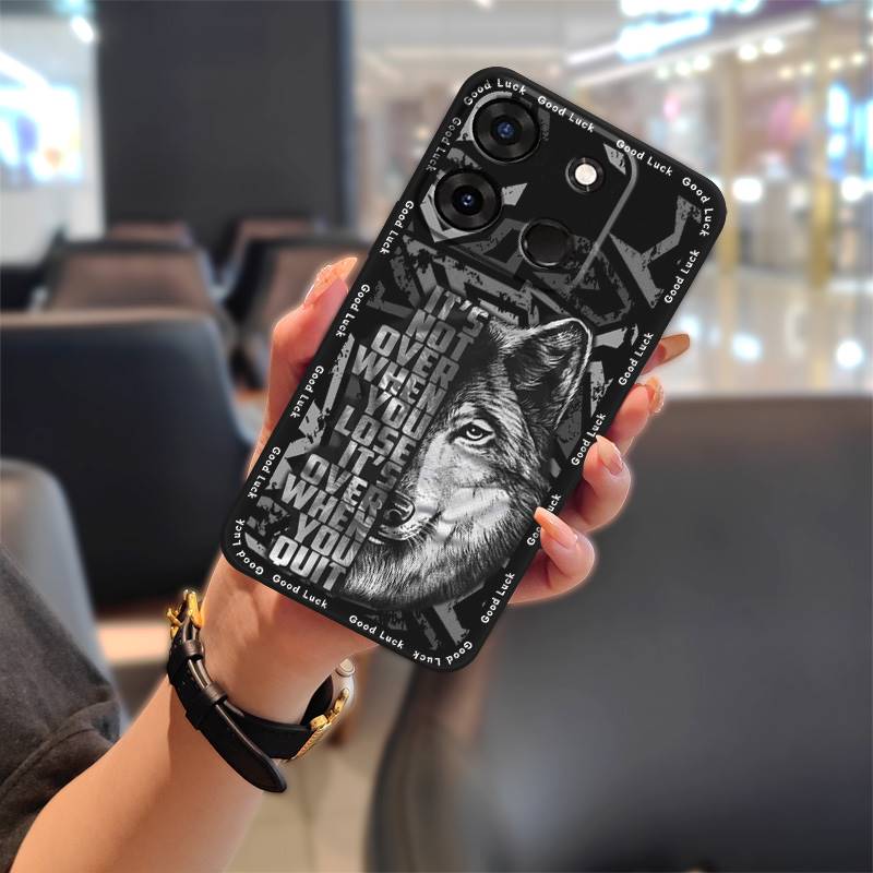 Dirt-resistant Back Cover Phone Case For Infinix X6515/Smart7 Global/Tecno POP7 Fashion Design Soft Case Silicone Cute
