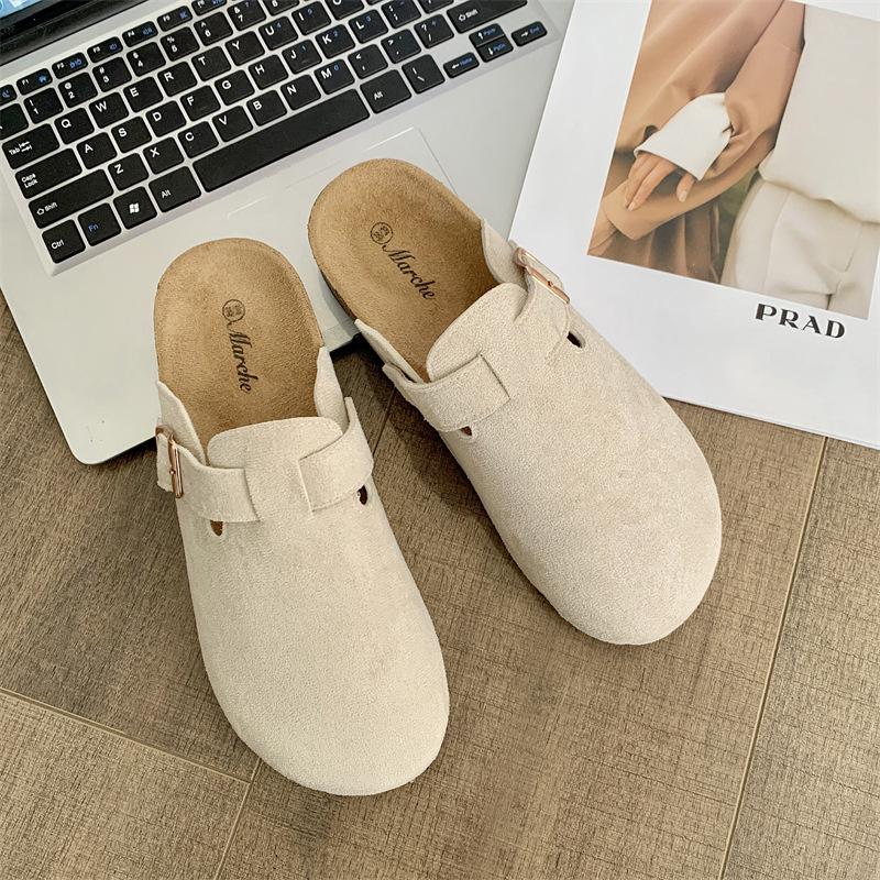 

2024 Весна/Літо Ретро шльопанці на товстій підошві сліпони для чоловіків та жінок 40-41 абрикосовий