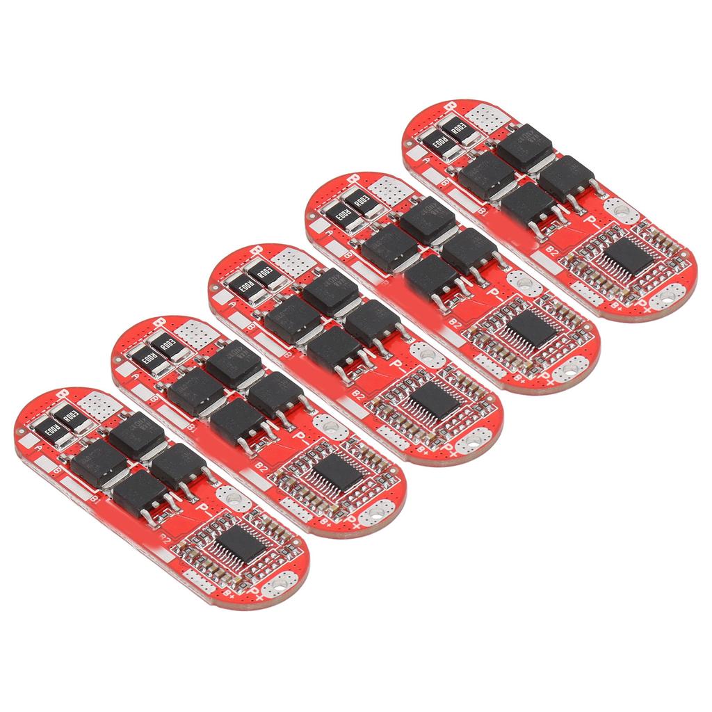 5Pcs Lithium Battery Protection Board Charge Discharge Module 1‑5S 3.7V 20A for Ternary Cell