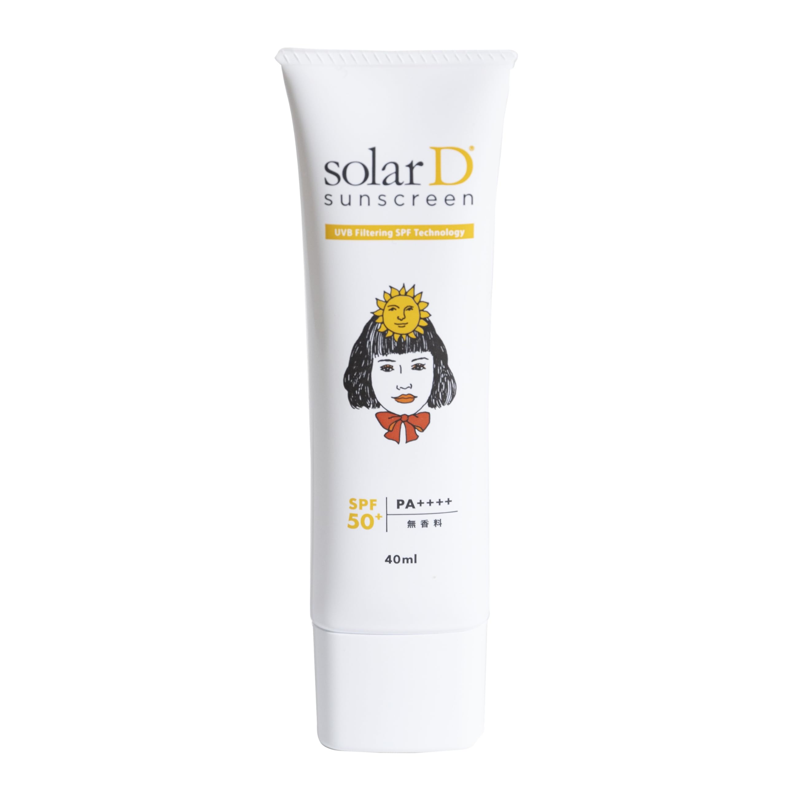 

D Sunscreen 40ml Sunscreen For face and Vitamin D [Solar Girl] SPF50+ PA++++ babies, children, body, waterproof,