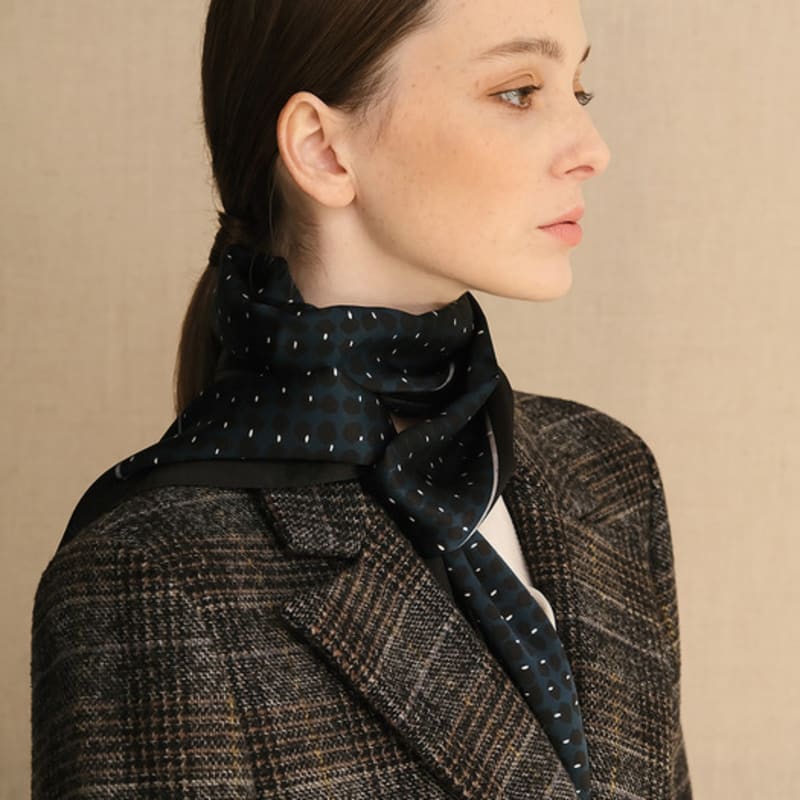 ANA MAISON One After Another Long Petit Silk Scarf [PML-1317]