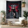 Gothic Illustrations Custom Your Name Wall Decor Tapestry Art For Pet Memorial Birthdaywedding Party Backdrop Family Gift