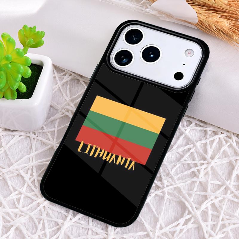 Lithuania Flag print Phone Case for iPhone 17 Air 16 15 11 12 14 13 Pro Max Shockproof Cover
