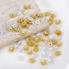 20pcs 40pcs 18K Gold Plated Sunflower Bead Cap 6mm Caps for Bracelets Bead Spacer Jewelry Making Supplies DIY Beaded Accessories