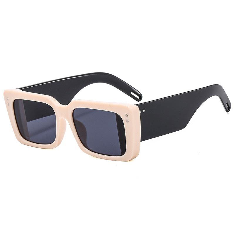 Retro Square Wide-Leg Sunglasses, Trendy Midin Sunglasses, Hip-Hop Personalized Glasses.