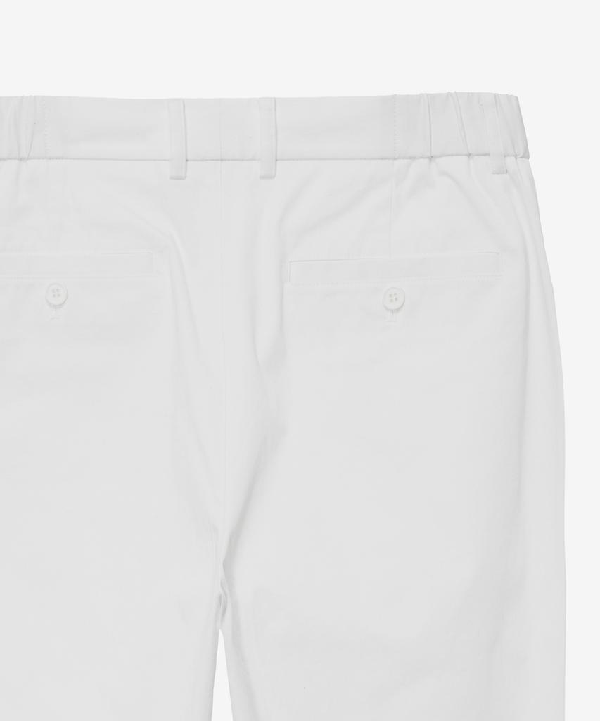 MINDBRIDGE Loose Tapered White Elastic Pants