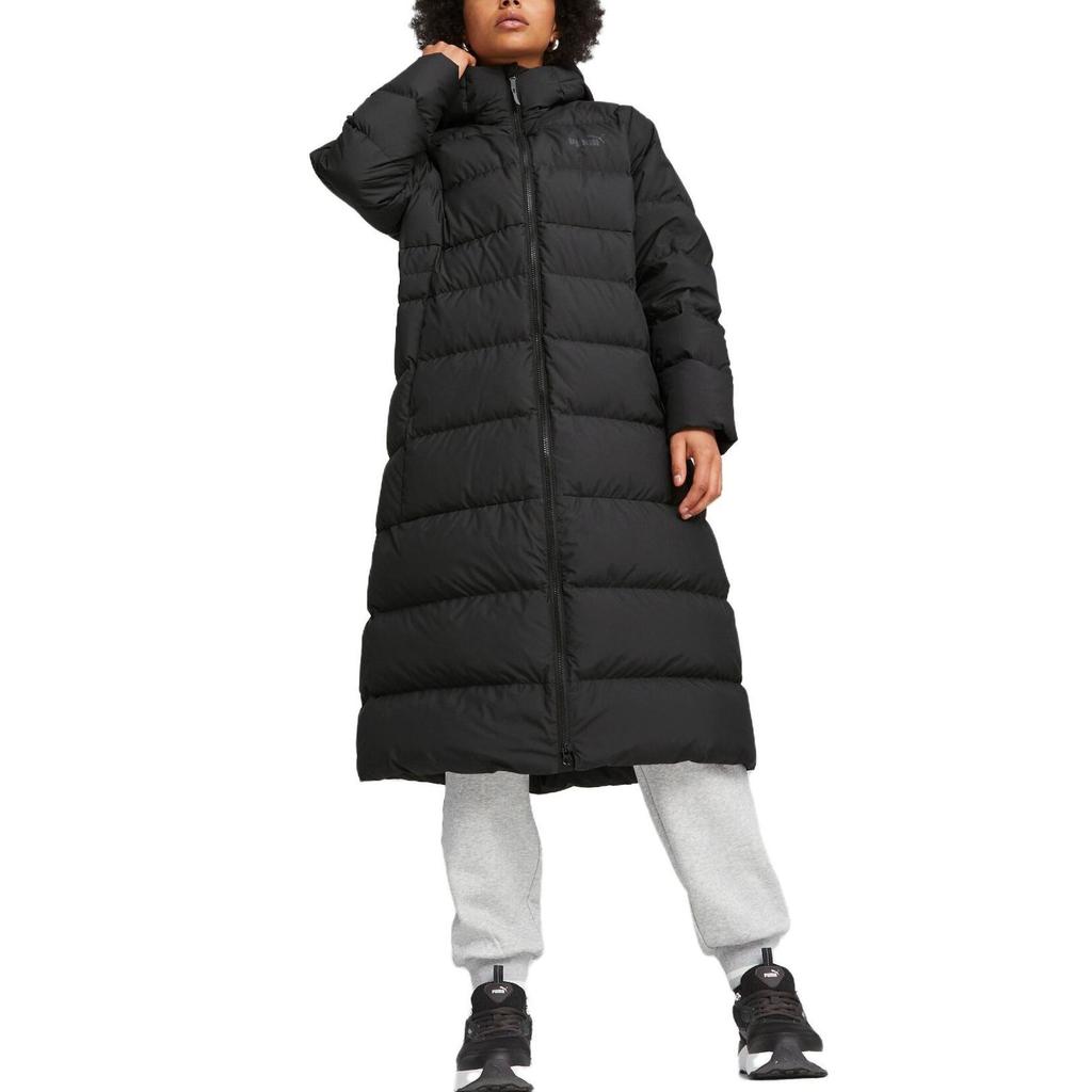 (WMNS) PUMA Long Hooded Down Coat 'Black' Women's 678331-01