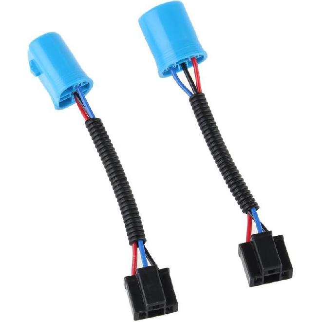 9007 Male to H4 Female Extension Conversion Harness Adapter 9007/H4 Conversion Wire For Hummer H2 Headlight (Blue) синий