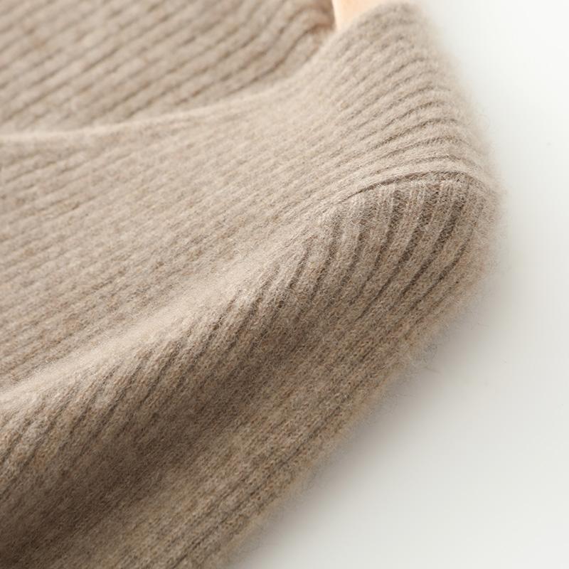 Vestido de cachemira para mujer Qinghe cachemira 30% cachemira 70% lana otoño e invierno falda de cachemira suave y cálida