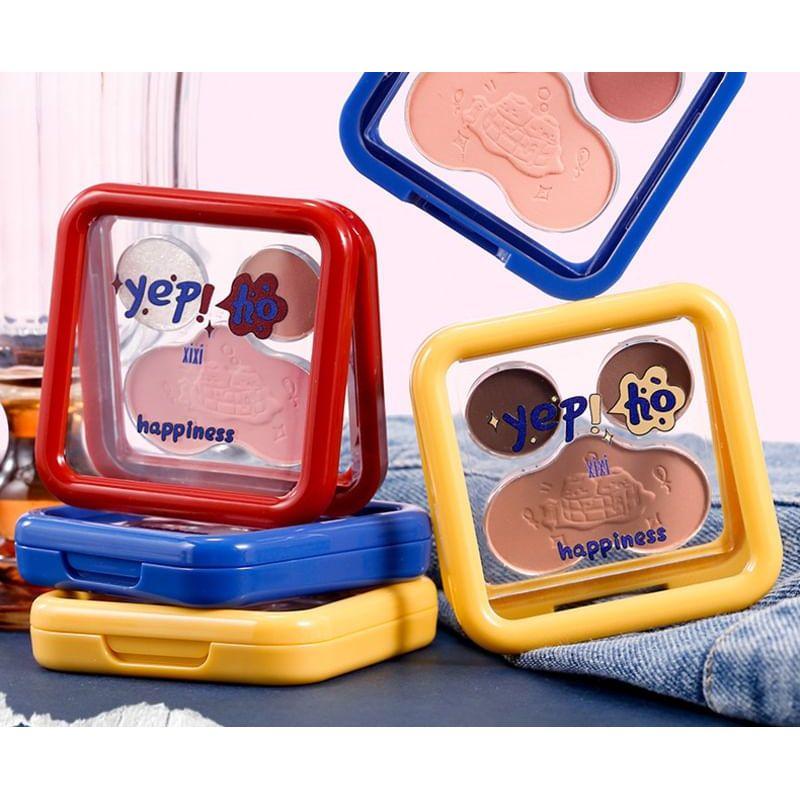 xixi - A Flip Eye Shadow Blush Palette - #4 Sweet Pink Purple