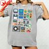 80s 90s Video Game Retro Classic Arcade Unisex TShirt Vintage Gamer Gifts Shirts Cool 80s Made Born In The 1980s 1990s Clothes