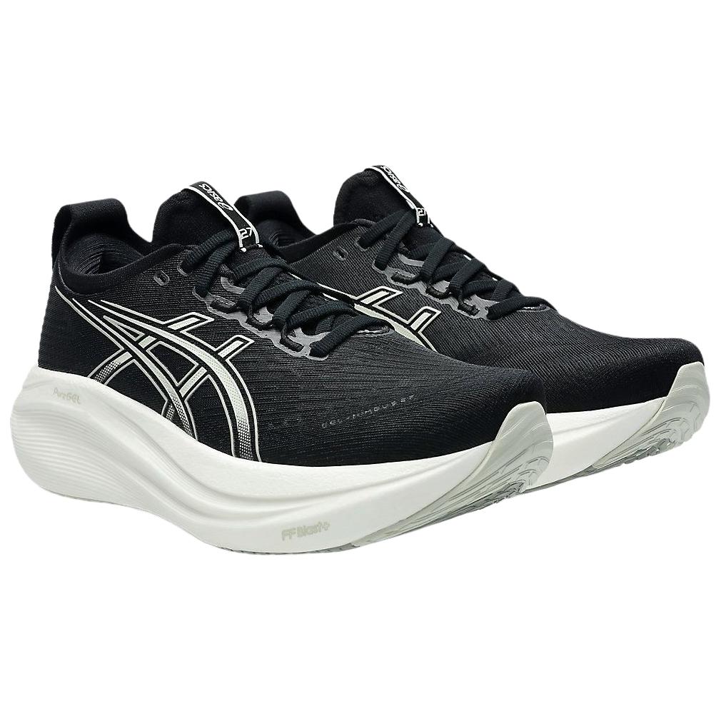ASICS  Gel Nimbus 27 Wide Black Lake Grey Women Sneakers 1012B752-002