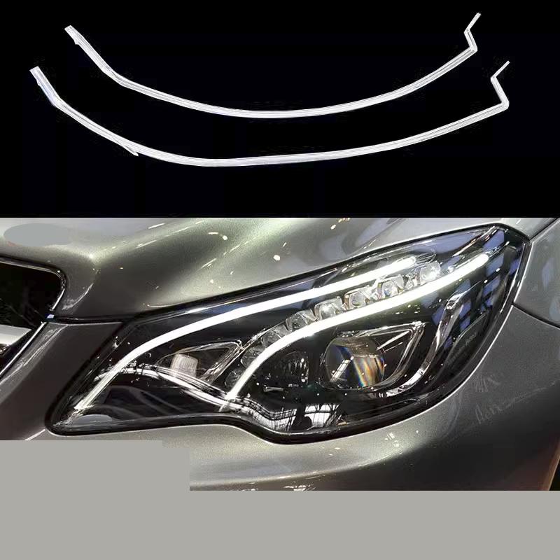 For Benz E-Class Coupe W207 E200 E250 E300 2014 2015 2016 DRL Car Headlight Light Guide Strip Lamp Daytime Running Light Tube