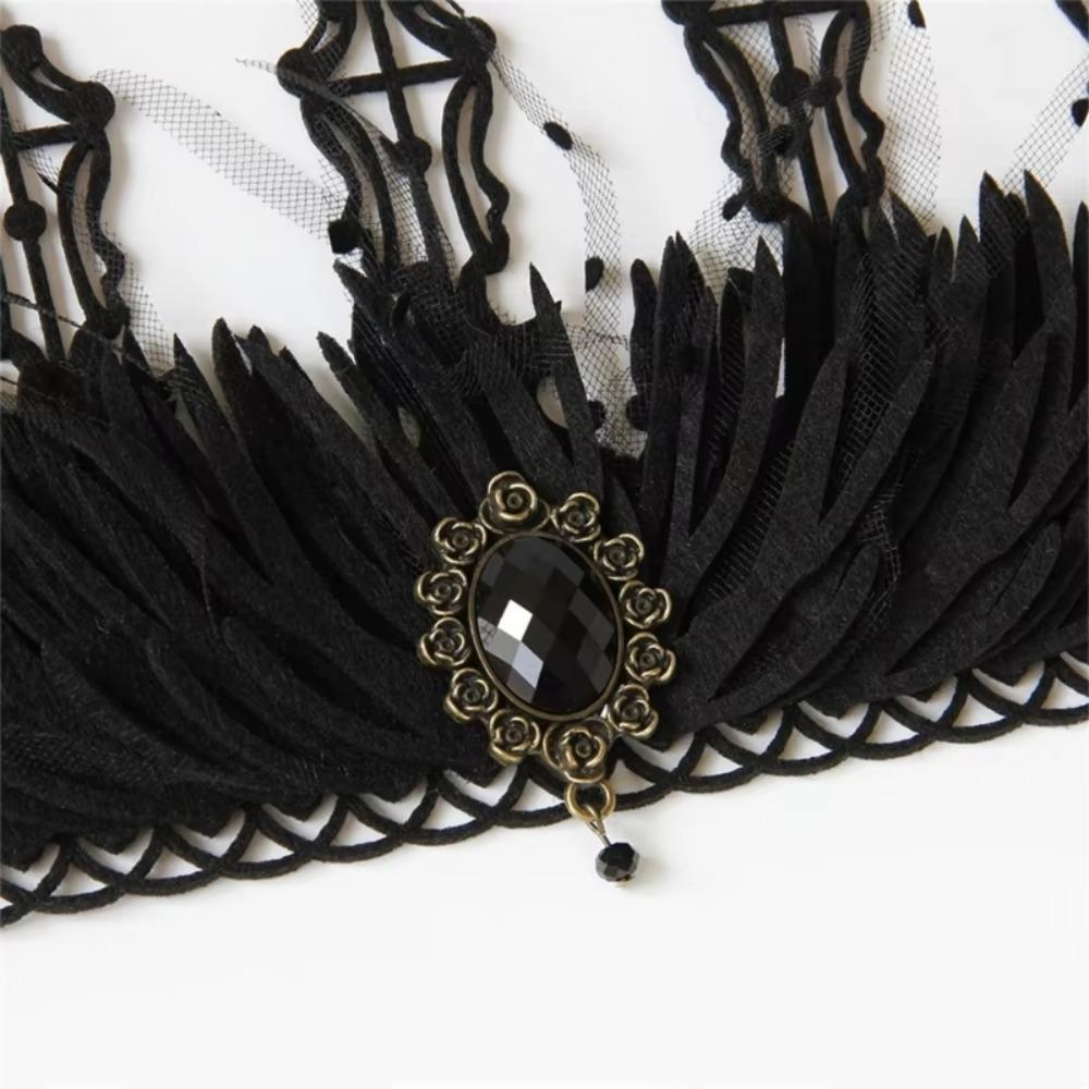 Witch Cosplay Red Rose Headband Party Costumes Halloween Headpiece Women Crown Tiara  Masquerade