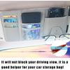 Augeny Car Sun Visor Organizer, Leather Personal Belonging Storage Pouch With Zipper, Car Visor Storage Pouch Sunglasses Holder, Auto Interior
