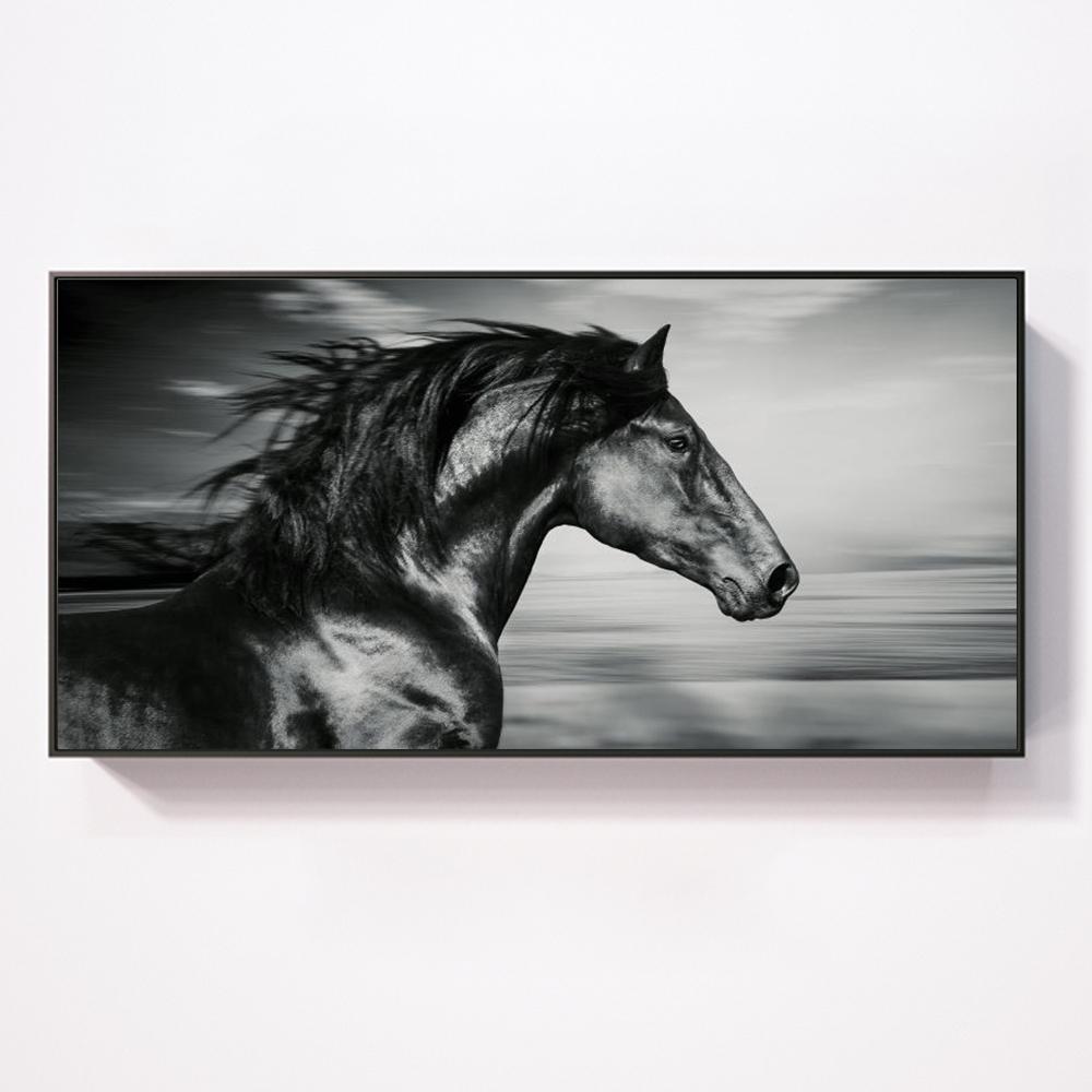 

Китайский стиль Скачущая Лошадь, настенные художественные постеры, простая атмосфера, современный домашний декор, холст, роспись, картины, принты, художественное произведение 40x80 cm Unframed