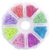 320Pcs Colorful Metal Knitting Pins Stitch Markers Pear Shape Safety Pins for Sewing Clothing DIY Craft With Storage Box