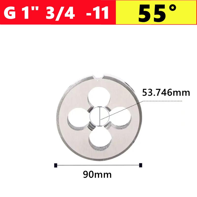 G NPT 55 °/60 ° pipe thread die 1/8 1/4 3/8 1/2 3/4 1 inch 2 inch, used as a tool for tapping external threads of water pipes