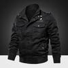 Men's Autumn Jacket Washed Large Size Jacket Cotton Military Jacket Men's