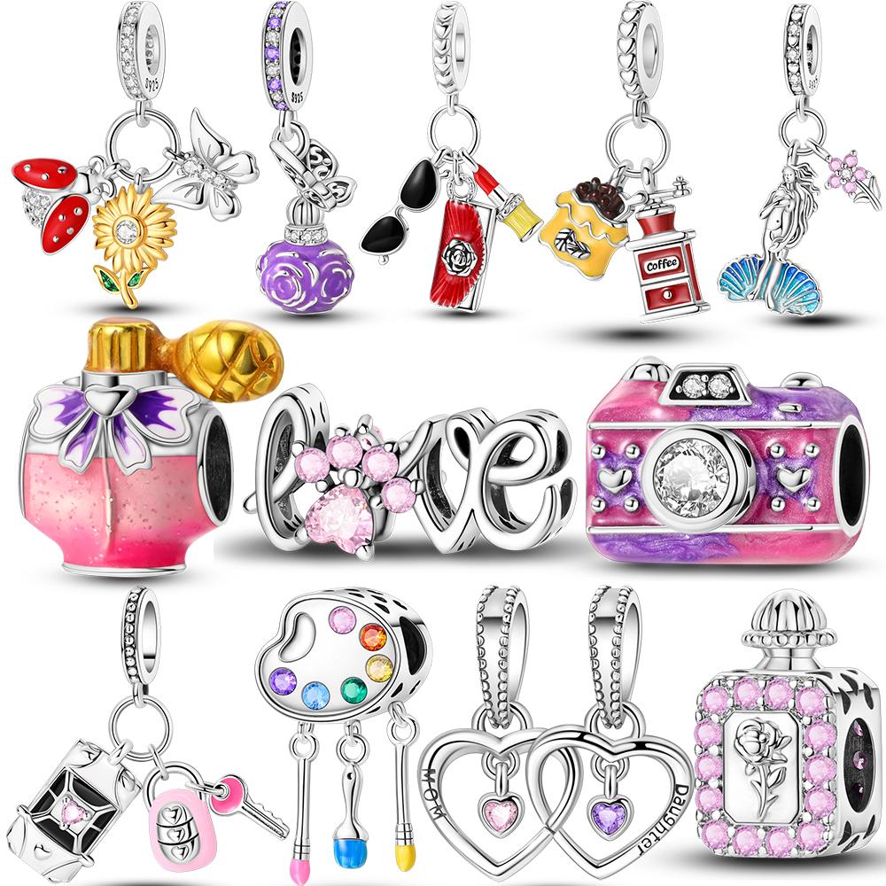 Compatible Avec Bracelets Authentiques Plaqué Cuivre Nouveau Breloque Perle Breloques Perle Breloques Idéal Pour Femmes Fabrication de Bijoux Pendentif Mode