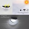 NuFeng Solar Semi-Circular Garden Wall Lights (4-Pack)