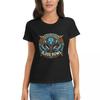 T-shirt da Donna Lagrt Blood Bowl Estiva Manica Corta Girocollo Cotone Magliette Abbigliamento Top Streetwear