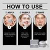 Maschera Detergente Effetto Bollicine: Crea una schiuma ricca e densa per una sensazione rinfrescante, riequilibra la produzione di sebo ed è adatta per pelli miste e grasse.