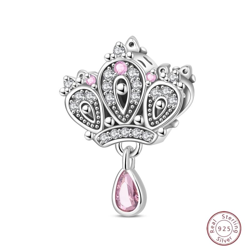 New Copper Charm Bead Mother'S Day Love Heart Family Charm Bead Pendant Fits Bracelet Womens Jewelry Gift