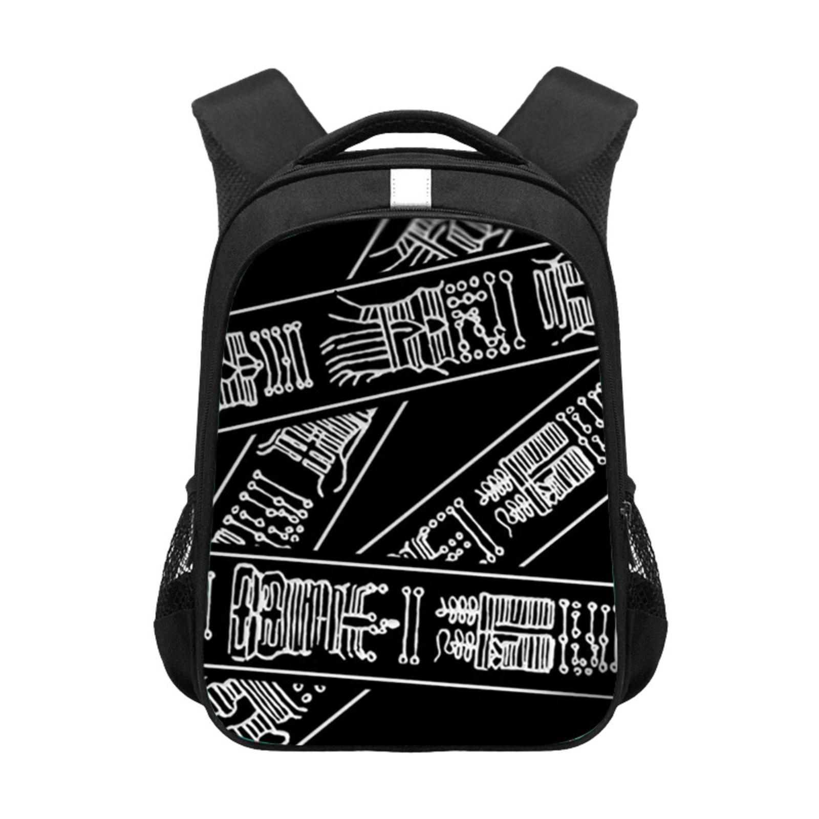 

Anime Large Capacity Reflective Strip Backpack Storage Bag Schoolbag 16 Inches One Size