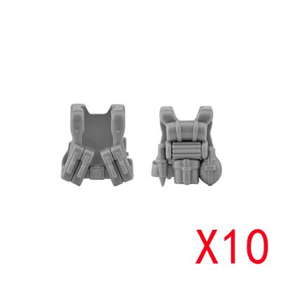 Building Blocks Soldier Figures Equipments Accessories Gifts Toys MOC USA Army Bulletproof Armored Vest Mini Bricks Toy DIY R28