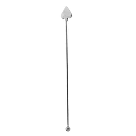 Stainless Steel Mixing Stick Spade Heart Diamond Club Shaped Cute Fruit Swizzle Stirrers A