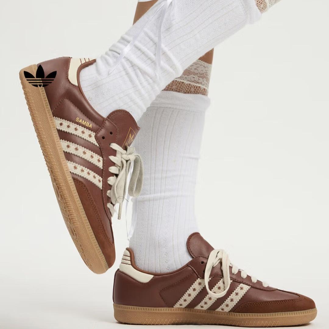 

Adidas Обувь с Т-образной головкой SAMBA OG Merlot Классические кроссовки Женские Adidas Трилистник JR8821 35.5 коричневый