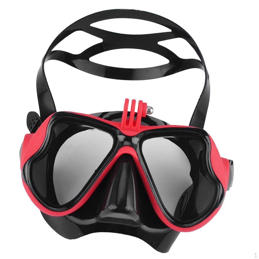 Diving Mask Swimming Camera View Fits Perfectly Over Anti-Fog Goggles for