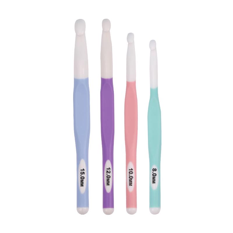 Thickened Non-Slip Crochet Hook for Handmade DIY Knitting - Soft Handle Tool for Scarves and Sweaters