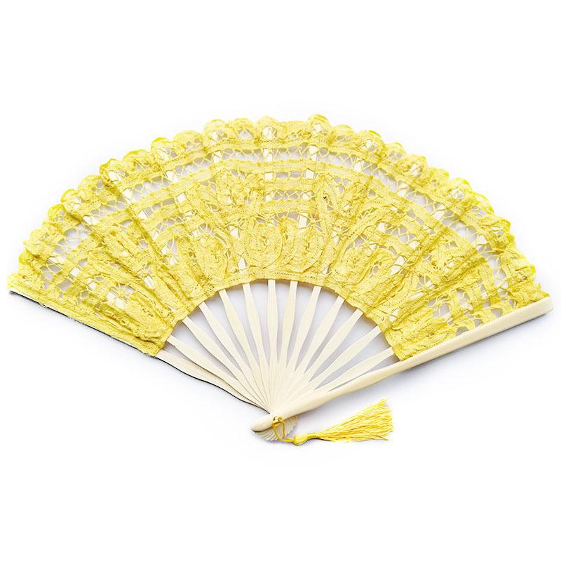 Retro Lace Fan Dance Women Performance Photography Photo Props 27cm Court Vintage Bamboo Folding Hand Fan Chinese Dance Fan