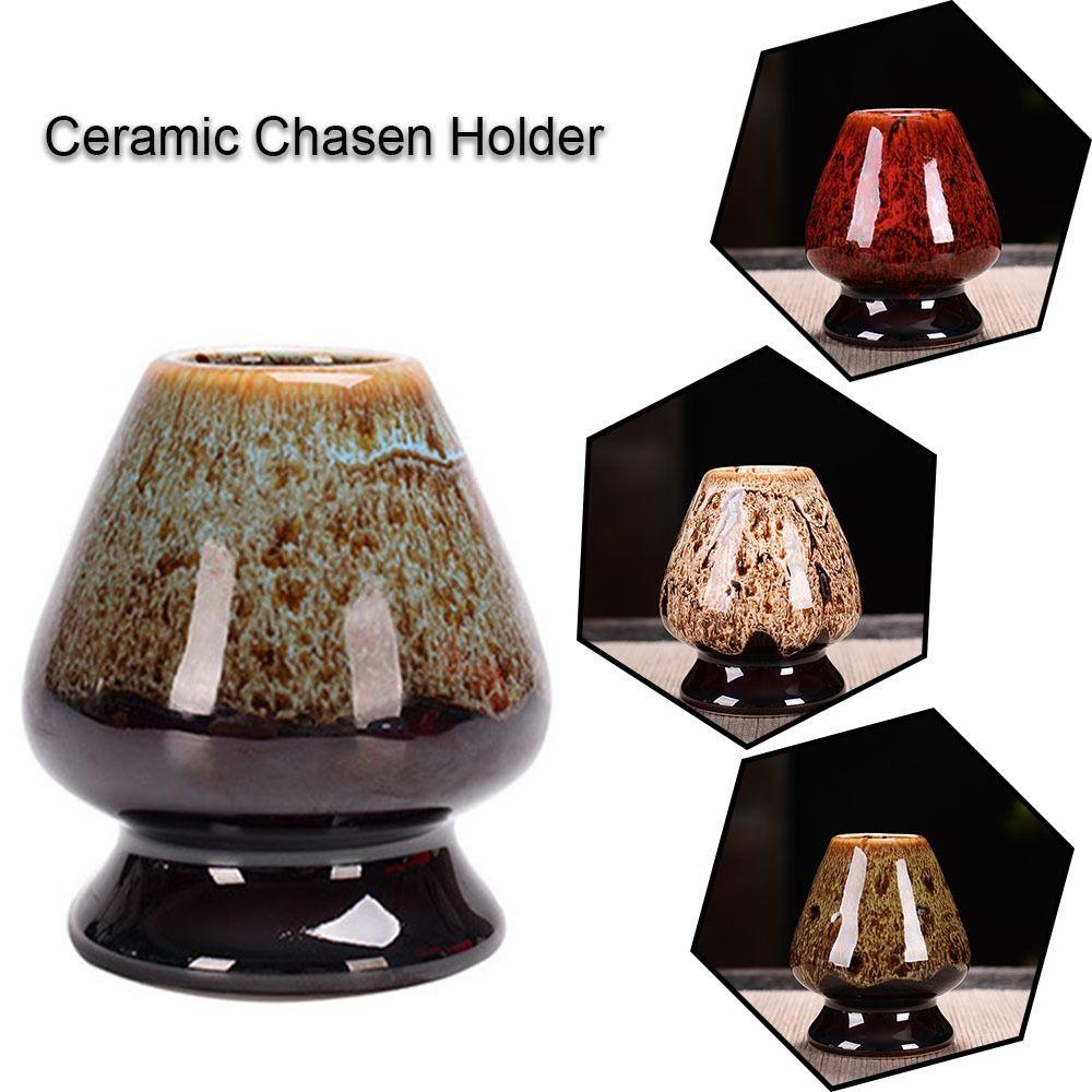 

Tea Tools Holder Matcha Chasen Stand Teaware Bamboo Whisk Holder Creativity Green Tea Chasen Bowl style 1