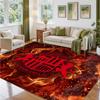 Sunderland Football Design Crystal Velvet Rug Soft Decorative Mat for Bedroom Entrance