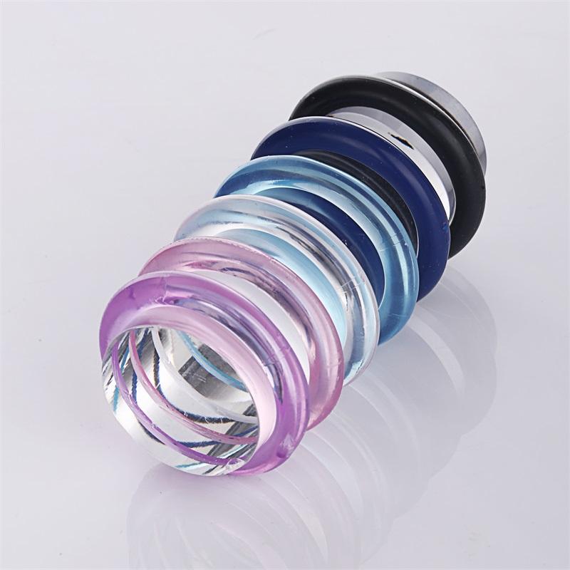 5PCS Silicone Penis Ring Ejaculation Delay Penis Attachments Cock Ring Male Chastity Device Penis Enlargement Sex Toys for