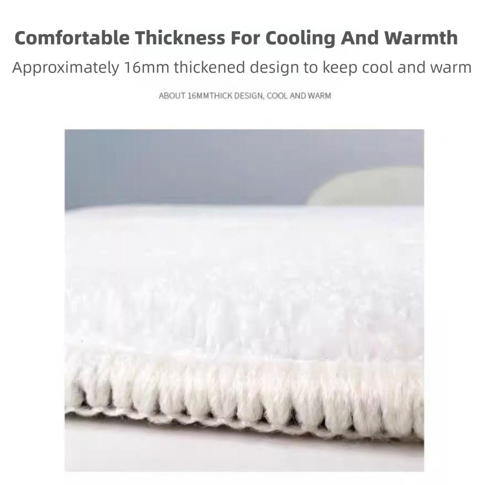 Anti-slip Floor Mat Plush Flower Rugs Nordic Style Carpet Bedroom Decor