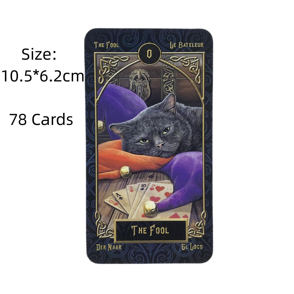 Cats Tarot Familiars Cards A 78 Deck Oracle English Visions Divination Kittens Edition Board Deck Playing Games