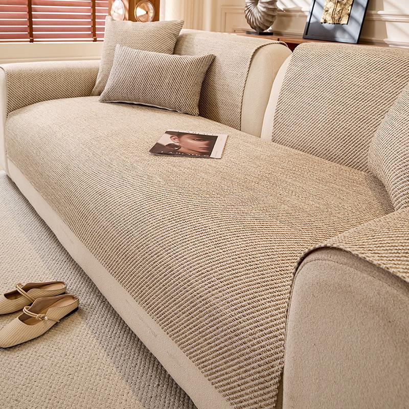 

Современная полосатая подушка для дивана подходит для 3-местных, 2-местных, 4-местных и секционных диванов, идеально подходит для гостиной, кабинета, праздничных подарков, защитный чехол для дивана 90 * 160Cm single pack