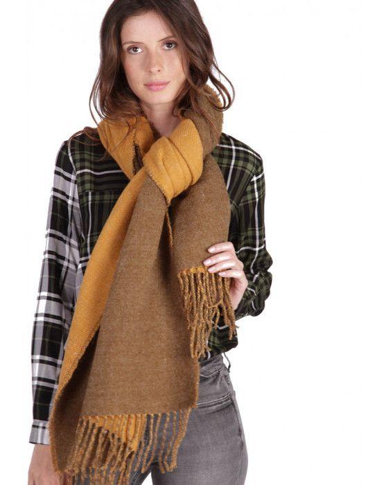 Echarpe - kaporal - douce jaune - femme - taille unique - automne/hiver