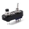 [Dante4] Handle Switch Horn Switch [White or Black/Aluminum Alloy/] Bike Switch "Compact Size! Customize Your Motorcycle" Bike Switch Box (Black)