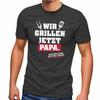 Mens T Shirt We Grill Now Dad. Punctuation Save Lives! Gift Dads-