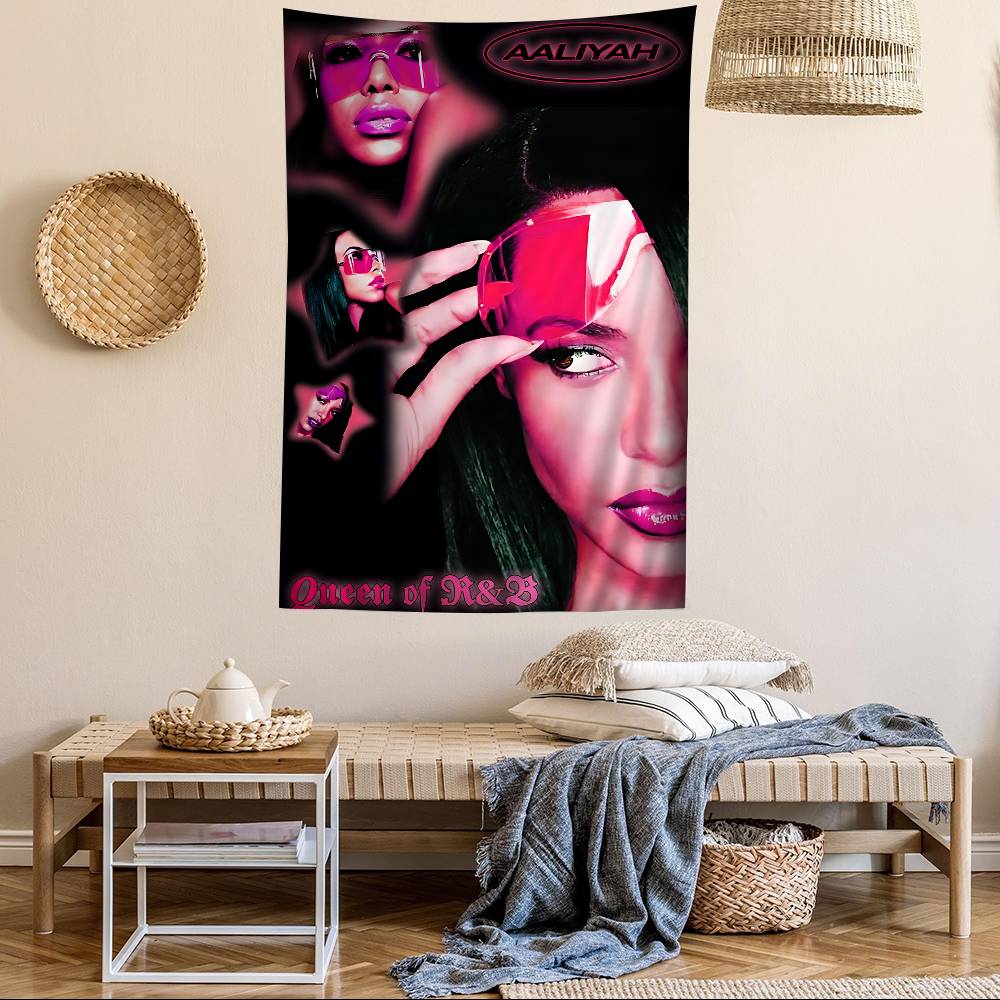 Singer A-aaliyah Hanging Bohemian Tapestry Hanging Tarot Hippie Wall Rugs Dorm Japanese Tapestry