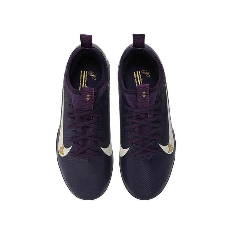 Kylian Mbappé X Nike Zoom Mercurial Vapor 16 Academy TF GS Grand Purple Kids Sneakers Pale-Ivory FQ8285-500