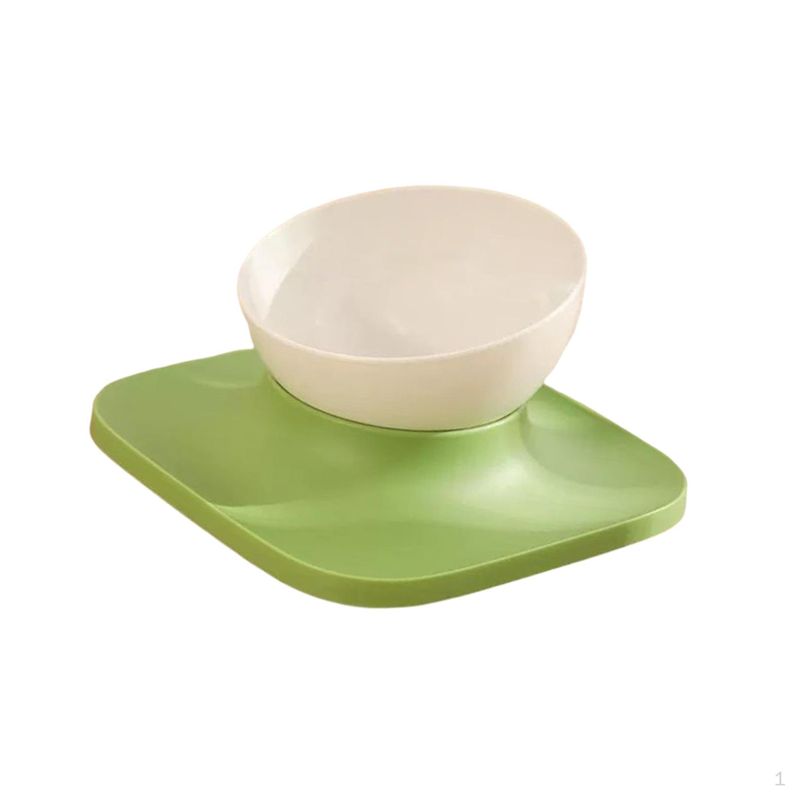 Adjustable Pet Feeding Dish for Small Animals Green 1 Bowl