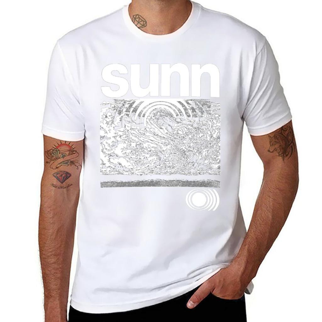 New SUNN O))) T-Shirt black cute tops mens big and tall Men Women Round Neck Short Sleeve Tees Cotton Summer Oversize  Harajuku