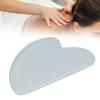 Gua Sha Tábla Fehér Opál Kő Szív Alakú Kaparó Masszázseszköz Arcra, Nyakra, Testre