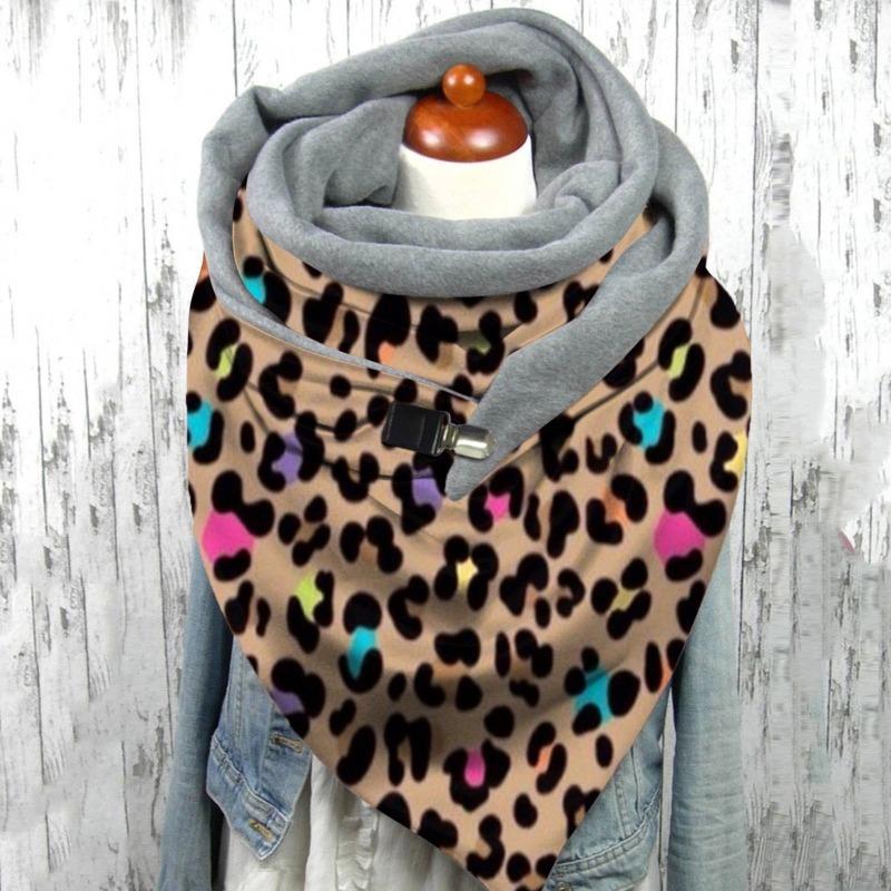 Halloween Fashion Simple Versatile Thickened Warm Shawl Christmas Printed Scarf Scarf